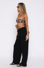 Never Settle Pants Black