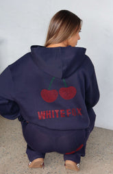 Made With Love Oversized Hoodie Navy