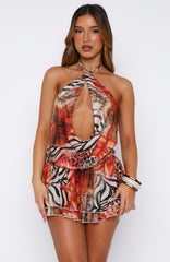 Show Me The World Mini Dress Savage Bloom