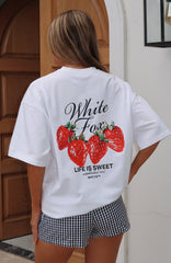 Done With The Games Oversized Tee White