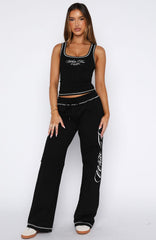Don't Need Anyone Track Pants Black