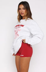 Lucky Thirteen Kalena Oversized Sweater Grey Marle
