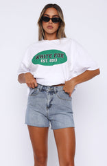 Sweet Serenity Denim Shorts Mid Blue