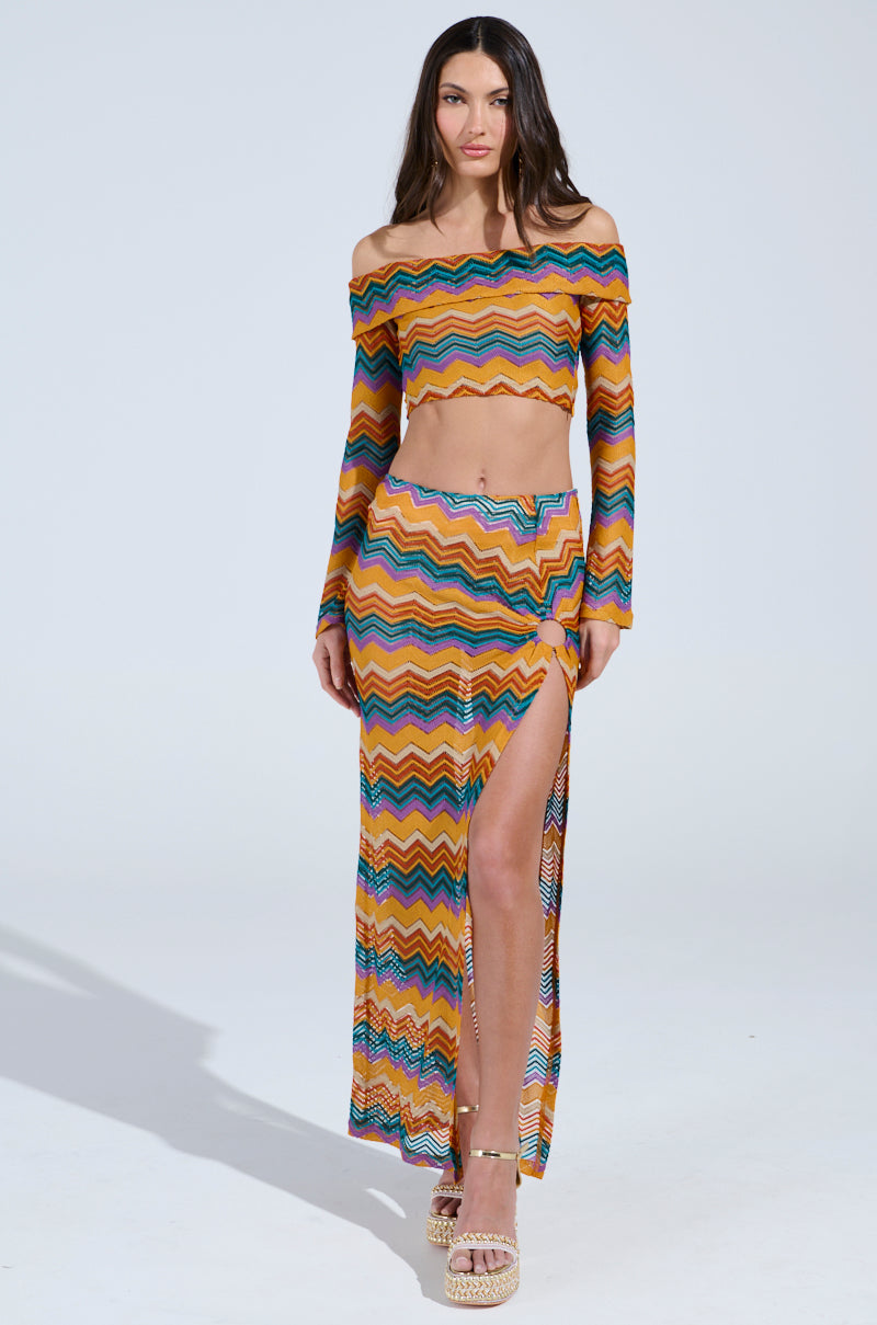 OH SO ZIGGY CROCHET OFF THE SHOULDER TOP