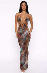The Empress Maxi Dress Ophidian Feather