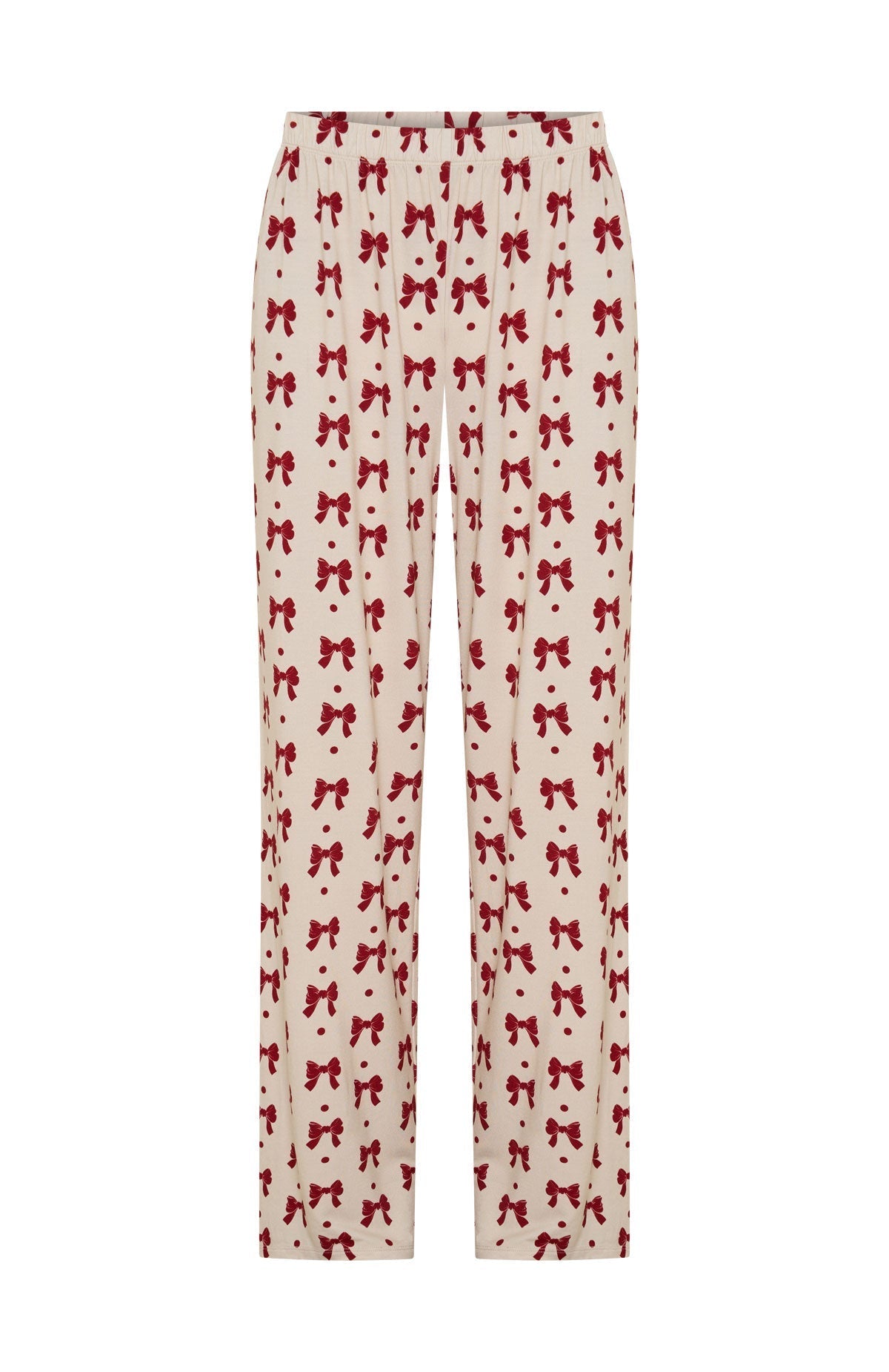 Pillow Talk Printed Long Sleeve Pyjama Set Bow Bliss